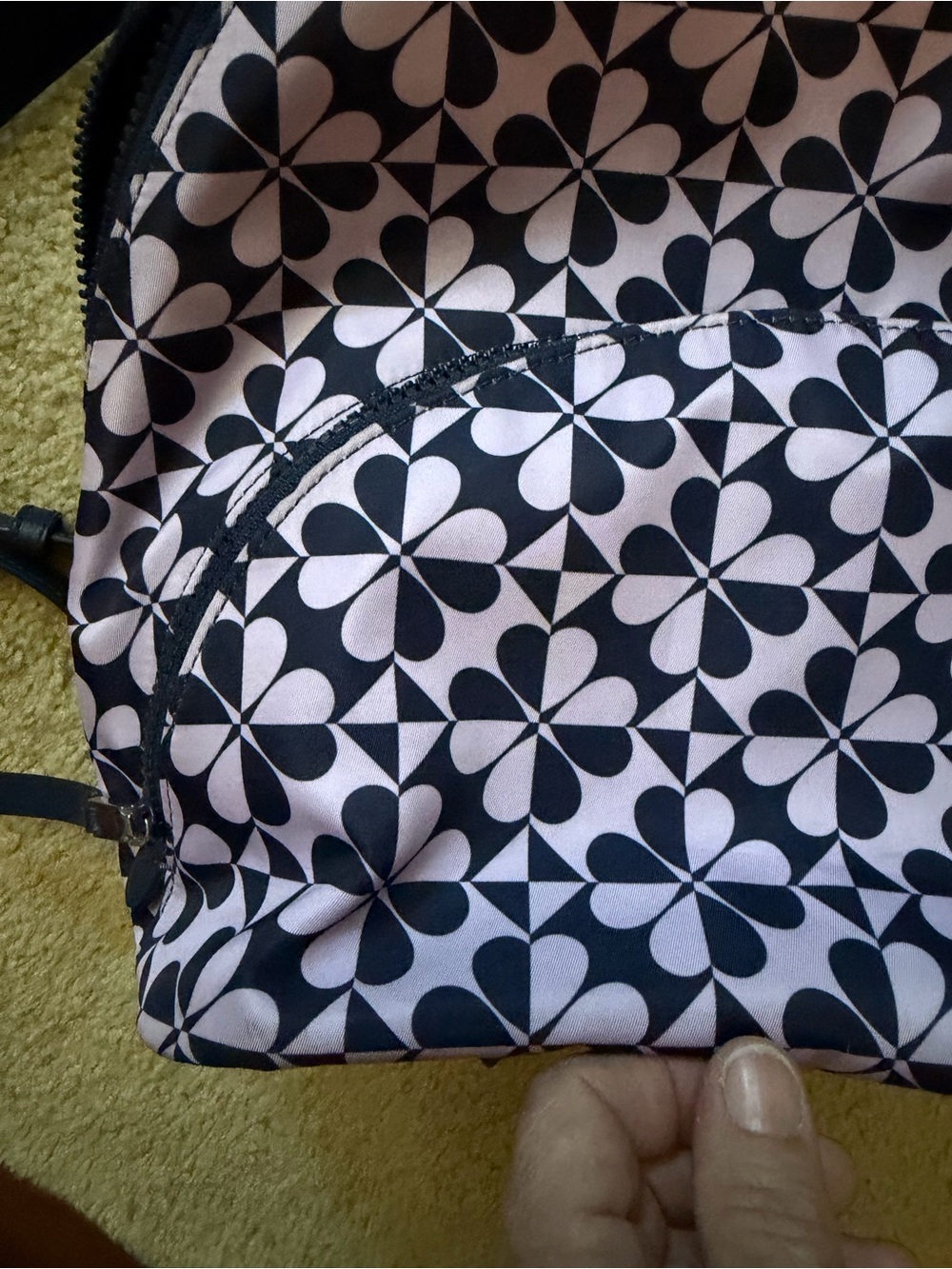 kate spade Navy & Lavender Floral Tile Backpack - Picture 8 of 9